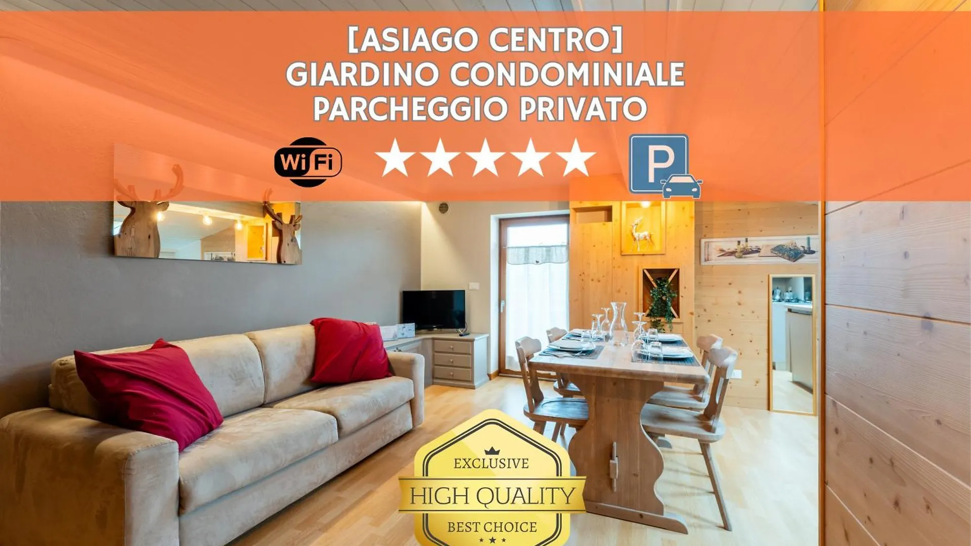 Appartement Super Attico Con Wi-Fi & Parcheggio In Giardino à Asiago